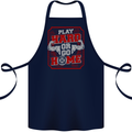 Play Hard or Go Home Gym Training Top Cotton Apron 100% Organic Navy Blue