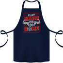 Play Hard or Go Home Gym Training Top Cotton Apron 100% Organic Navy Blue
