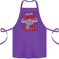 Play Hard or Go Home Gym Training Top Cotton Apron 100% Organic Purple