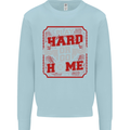 Play Hard or Go Home Gym Training Top Kids Sweatshirt Jumper Light Blue