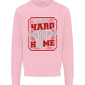 Play Hard or Go Home Gym Training Top Kids Sweatshirt Jumper Light Pink