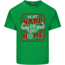 Play Hard or Go Home Gym Training Top Kids T-Shirt Childrens Irish Green