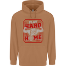 Play Hard or Go Home Gym Training Top Mens 80% Cotton Hoodie Caramel Latte