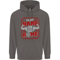 Play Hard or Go Home Gym Training Top Mens 80% Cotton Hoodie Charcoal