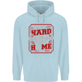 Play Hard or Go Home Gym Training Top Mens 80% Cotton Hoodie Light Blue