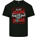 Play Hard or Go Home Gym Training Top Mens Cotton T-Shirt Tee Top Black