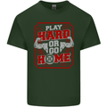 Play Hard or Go Home Gym Training Top Mens Cotton T-Shirt Tee Top Forest Green