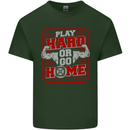 Play Hard or Go Home Gym Training Top Mens Cotton T-Shirt Tee Top Forest Green
