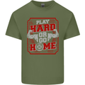 Play Hard or Go Home Gym Training Top Mens Cotton T-Shirt Tee Top Military Green