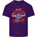 Play Hard or Go Home Gym Training Top Mens Cotton T-Shirt Tee Top Purple