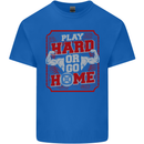 Play Hard or Go Home Gym Training Top Mens Cotton T-Shirt Tee Top Royal Blue