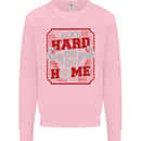 Play Hard or Go Home Gym Training Top Mens Sweatshirt Jumper Light Pink
