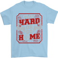 Play Hard or Go Home Gym Training Top Mens T-Shirt Cotton Gildan Light Blue