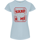 Play Hard or Go Home Gym Training Top Womens Petite Cut T-Shirt Light Blue