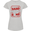 Play Hard or Go Home Gym Training Top Womens Petite Cut T-Shirt Sports Grey