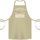 Please Fill Me Up With Beer Funny Alcohol Cotton Apron 100% Organic Khaki
