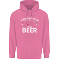 Please Fill Me Up With Beer Funny Alcohol Mens 80% Cotton Hoodie Azelea
