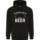 Please Fill Me Up With Beer Funny Alcohol Mens 80% Cotton Hoodie Black