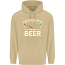 Please Fill Me Up With Beer Funny Alcohol Mens 80% Cotton Hoodie Sand