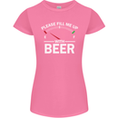 Please Fill Me Up With Beer Funny Alcohol Womens Petite Cut T-Shirt Azalea