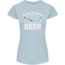 Please Fill Me Up With Beer Funny Alcohol Womens Petite Cut T-Shirt Light Blue