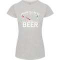 Please Fill Me Up With Beer Funny Alcohol Womens Petite Cut T-Shirt Sports Grey