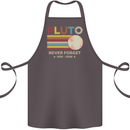Pluto Never Forget Space Astronomy Planet Cotton Apron 100% Organic Dark Grey
