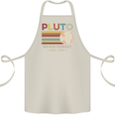Pluto Never Forget Space Astronomy Planet Cotton Apron 100% Organic Natural