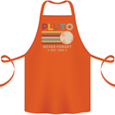 Pluto Never Forget Space Astronomy Planet Cotton Apron 100% Organic Orange