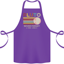 Pluto Never Forget Space Astronomy Planet Cotton Apron 100% Organic Purple