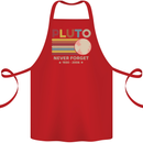 Pluto Never Forget Space Astronomy Planet Cotton Apron 100% Organic Red