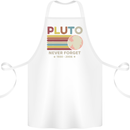 Pluto Never Forget Space Astronomy Planet Cotton Apron 100% Organic White