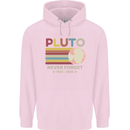 Pluto Never Forget Space Astronomy Planet Mens 80% Cotton Hoodie Light Pink