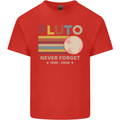 Pluto Never Forget Space Astronomy Planet Mens Cotton T-Shirt Tee Top Red
