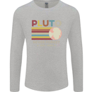 Pluto Never Forget Space Astronomy Planet Mens Long Sleeve T-Shirt Sports Grey