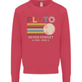 Pluto Never Forget Space Astronomy Planet Mens Sweatshirt Jumper Heliconia