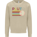 Pluto Never Forget Space Astronomy Planet Mens Sweatshirt Jumper Sand