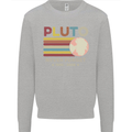 Pluto Never Forget Space Astronomy Planet Mens Sweatshirt Jumper Sports Grey