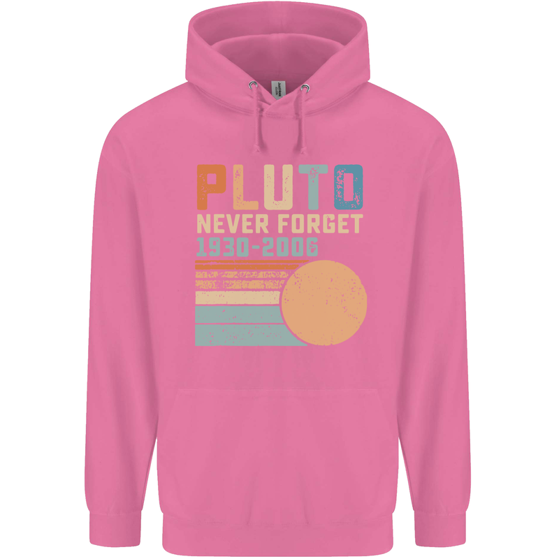 Pluto Never Forget Space Planet Astronomy Childrens Kids Hoodie Azalea