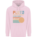 Pluto Never Forget Space Planet Astronomy Childrens Kids Hoodie Light Pink