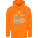 Pluto Never Forget Space Planet Astronomy Childrens Kids Hoodie Orange