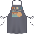Pluto Never Forget Space Planet Astronomy Cotton Apron 100% Organic Steel