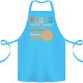 Pluto Never Forget Space Planet Astronomy Cotton Apron 100% Organic Turquoise