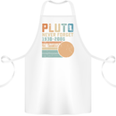 Pluto Never Forget Space Planet Astronomy Cotton Apron 100% Organic White