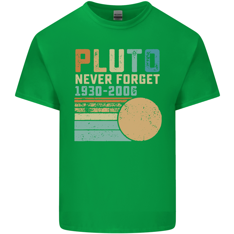 Pluto Never Forget Space Planet Astronomy Kids T-Shirt Childrens Irish Green