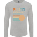 Pluto Never Forget Space Planet Astronomy Mens Long Sleeve T-Shirt Sports Grey