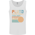 Pluto Never Forget Space Planet Astronomy Mens Vest Tank Top White