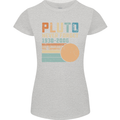 Pluto Never Forget Space Planet Astronomy Womens Petite Cut T-Shirt Sports Grey