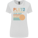 Pluto Never Forget Space Planet Astronomy Womens Wider Cut T-Shirt White