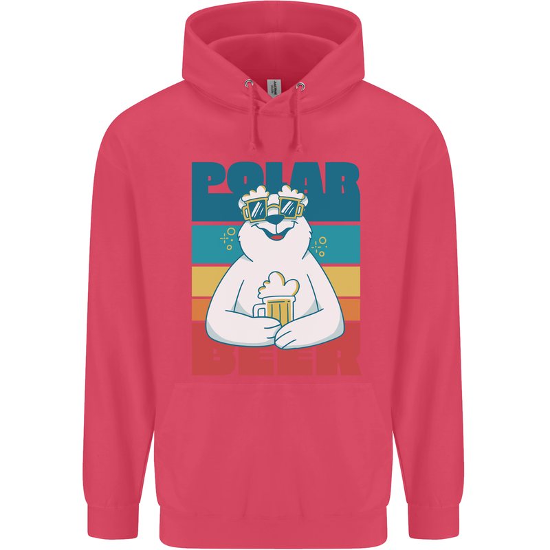 Polar Beer Funny Bear Alcohol Play on Words Childrens Kids Hoodie Heliconia